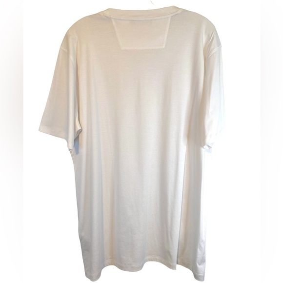 NWOT Bugatchi White Short Sleeve Crew Neck Mens XLG - Picture 3 of 10
